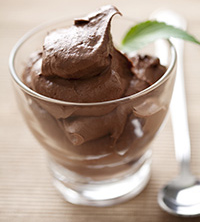 Preparación de mousse de chocolate tradicional